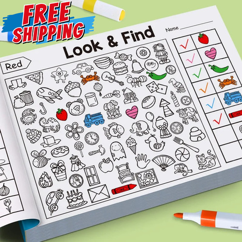 Kids hidden object colouring - kids,