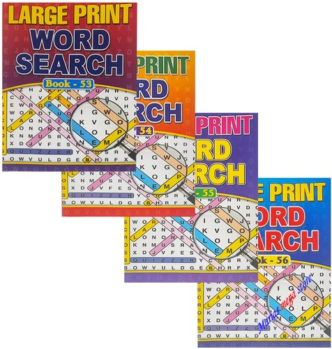 Large print word search - large,