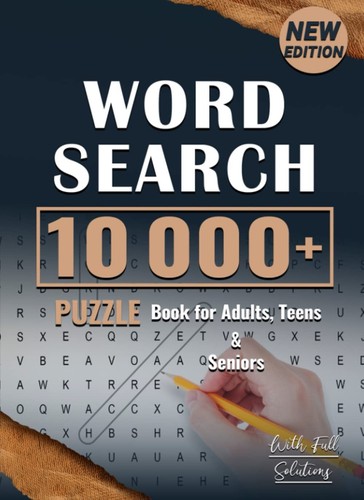 Word search book for adults - word,