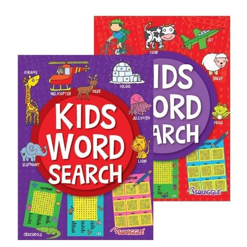 Kids word search puzzle book - word,