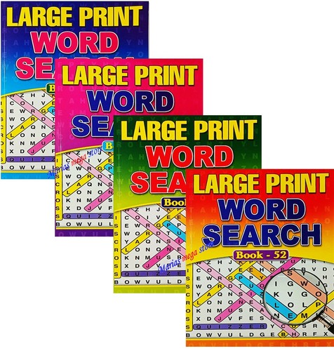 Large print word - word, search