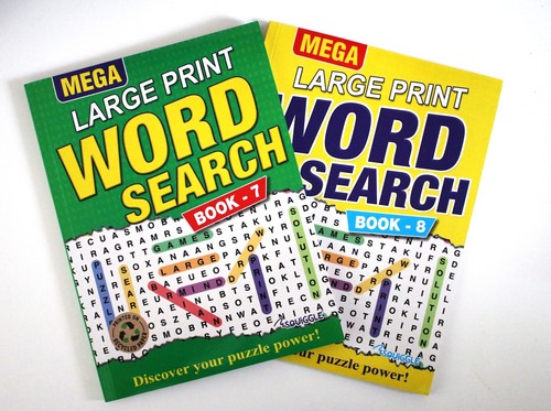 Mega large print word - print, search