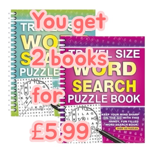 Travel size word search spiral - word,