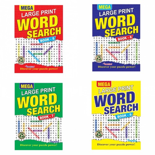 Word search mega large print - word,