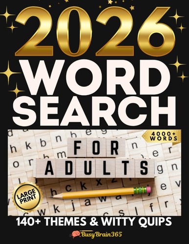 2026 word search books - , large