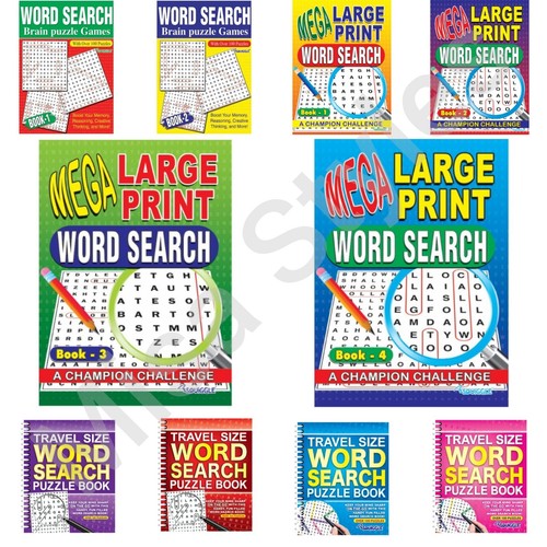 Mega large print - mega, wordsearch